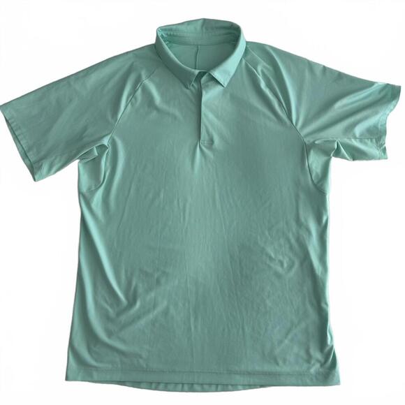 Other - EUC Lululemon Men's Stretch Golf Polo Short Sleeve Wild Mint WLDM Size L $98